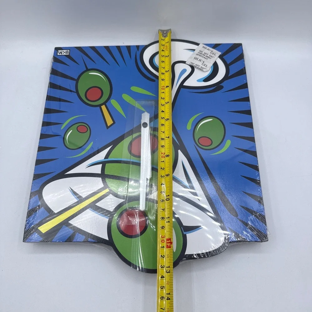 Burton Morris Martini Wall Clock Unisex OS Blue Pop Art Cocktail Retro Mod MCM